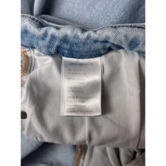 Good American Jeans 24 Womens Good Curve Bootcut Light Wash Stretch Denim Plus - Picture 7 of 7